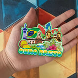 Магнит на холодильник для Ору-Прету, Бразилия, 1909 г.