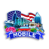 Kühlschrankmagnet für Mobile Alabama USA 356