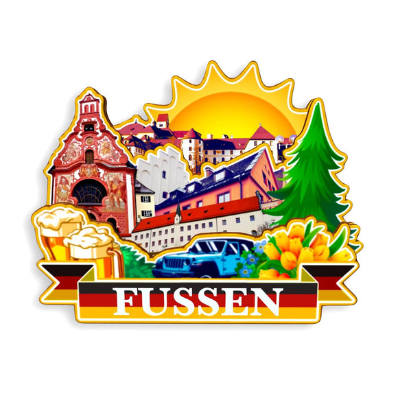 Kühlschrankmagnet für Füssen Deutschland 1216