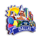 Kühlschrankmagnet für Dallas Texas USA 380