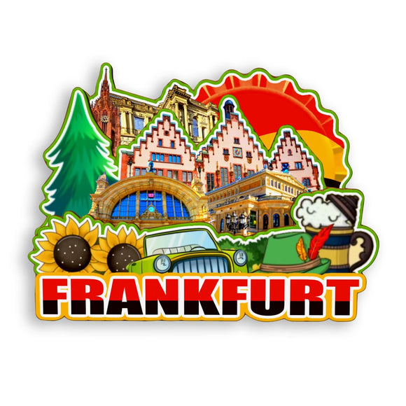 Refrigerator Magnet for Frankfurt Germany  1170