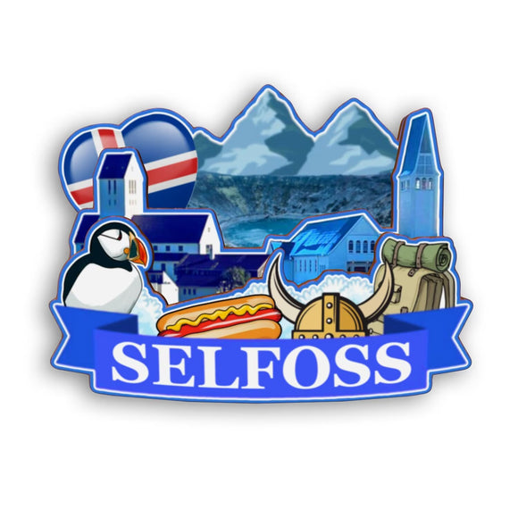 Refrigerator Magnet for selfoss Iceland  2252