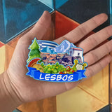 Refrigerator Magnet for Lesbos Greece  1793