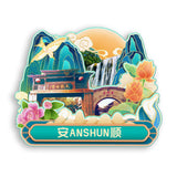 Refrigerator Magnet for Anshun, Guizhou, China  661