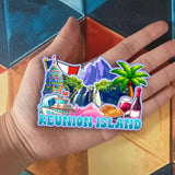 Refrigerator Magnet for Reunion Island France  2612