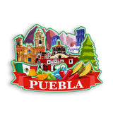 Refrigerator Magnet for Puebla Mexico  1833
