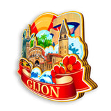 Refrigerator Magnet for Gijon Spain  1405