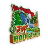 Kühlschrankmagnet für Bad Gastein Österreich 1615