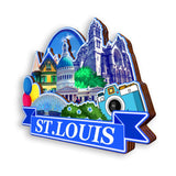 Refrigerator Magnet for St.Louis Missouri USA  1018