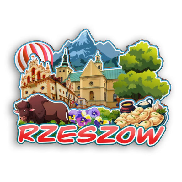 Refrigerator Magnet for Rzeszow Poland  2125
