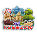 Refrigerator Magnet for Rzeszow Poland  2125