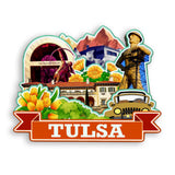 Refrigerator Magnet for Tulsa Oklahoma USA  1103