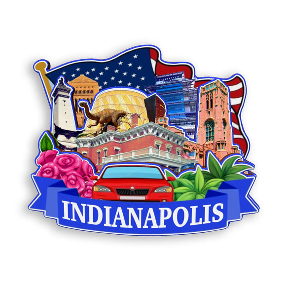 Refrigerator Magnet for Indianapolis Indiana USA  934