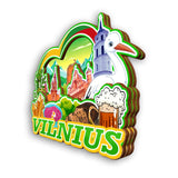 Refrigerator Magnet for Vilnius Lithuania  2476