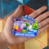 Kühlschrankmagnet für Baton Rouge Louisiana USA 961