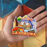 Kühlschrankmagnet für La Coruna, Spanien 1546