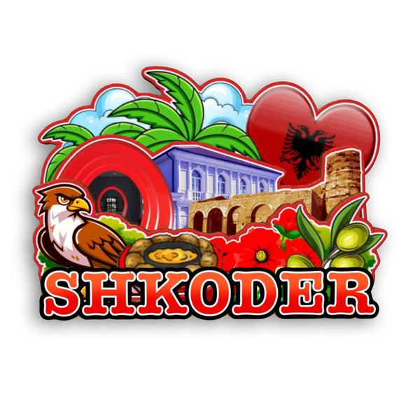Refrigerator Magnet for Shkoder Albania  2457