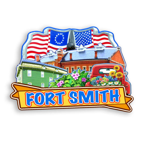 Refrigerator Magnet for Fort Smith Arkansas USA  335