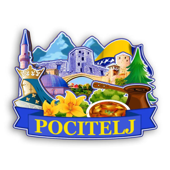 Refrigerator Magnet for Pocitelj Bosnia and Herzegovina  2408