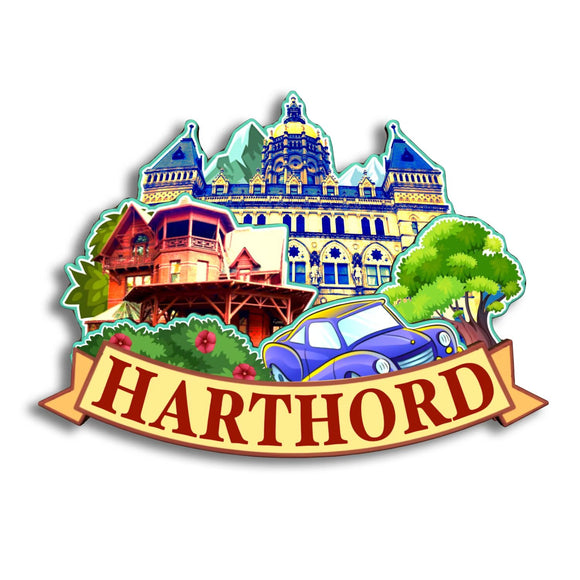 Refrigerator Magnet for Hartford Connecticut USA  288