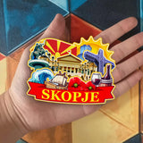 Kühlschrankmagnet für Skopje Nordmazedonien 2505