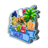 Kühlschrankmagnet für Calvi, Frankreich 2640