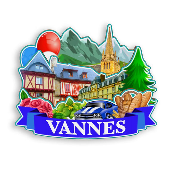 Refrigerator Magnet for Vannes France  1329