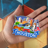 Kühlschrankmagnet für Houston Texas USA 383