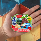 Refrigerator Magnet for Virginia Beach Virginia USA  885