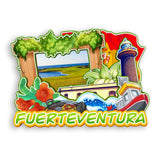 Kühlschrankmagnet für die Insel Fuerteventura, Spanien 1425