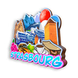Refrigerator Magnet for Strasbourg France  1350