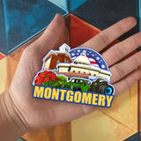 Kühlschrankmagnet für Montgomery Alabama USA 373