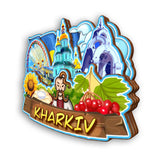 Refrigerator Magnet for Kharkiv Ukraine  2402