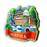 Refrigerator Magnet for Norfolk Virginia USA  889
