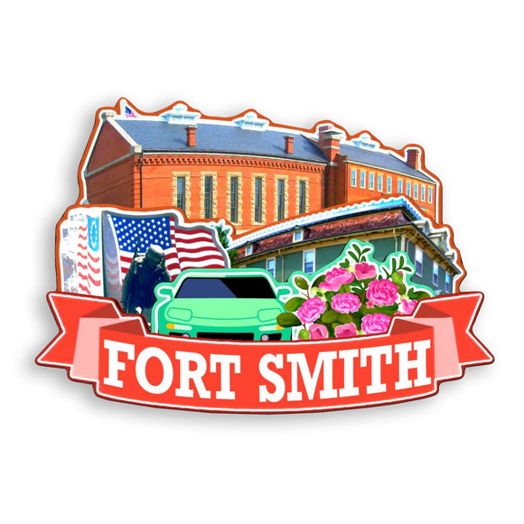 Refrigerator Magnet for Fort Smith Arkansas USA  334