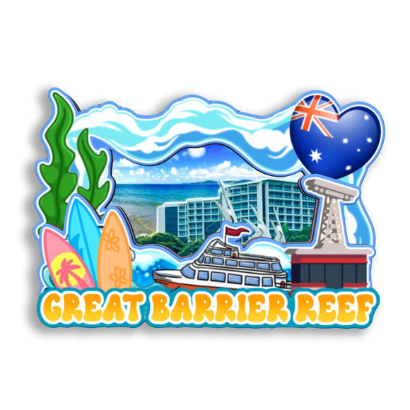 Магнит на холодильник для Большого Барьерного Рифа, Австралия, 2667