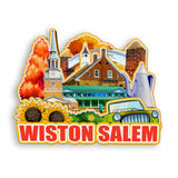 Refrigerator Magnet for Winston-Salem North Carolina USA  1095