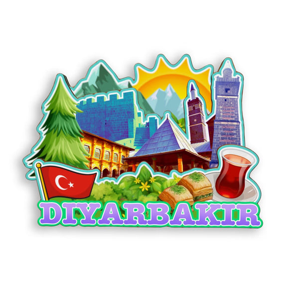 Refrigerator Magnet for Diyarbakir Greece  1701