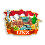 Kühlschrankmagnet für Linz Österreich 1589