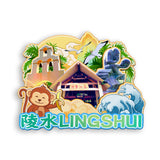 Магнит на холодильник для Линшуй, Хайнань, Китай 452