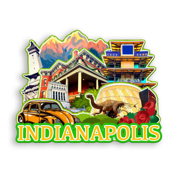 Refrigerator Magnet for Indianapolis Indiana USA  933