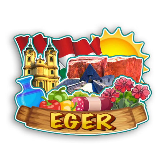 Refrigerator Magnet for Eger Hungary  2141