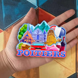 Refrigerator Magnet for Poitiers France  2627