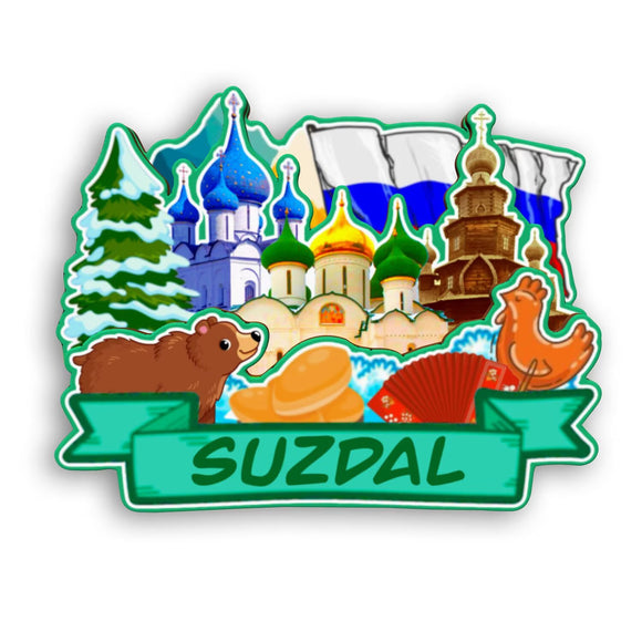 Kühlschrankmagnet für Susdal, Russland 2544