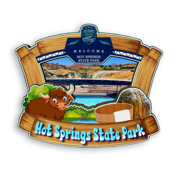 Refrigerator Magnet for Hot Springs State Park Wyoming USA  922
