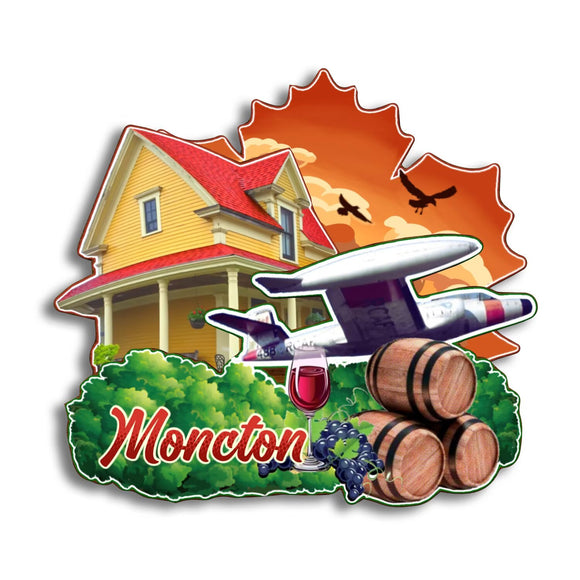 Refrigerator Magnet for Moncton New Brunswick Canada  114