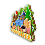Refrigerator Magnet for Montpellier France  2578