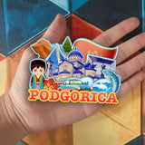 Refrigerator Magnet for Podgorica Montenegro  2427