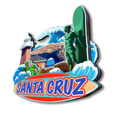 Kühlschrankmagnet für Santa Cruz, Kalifornien, USA 241