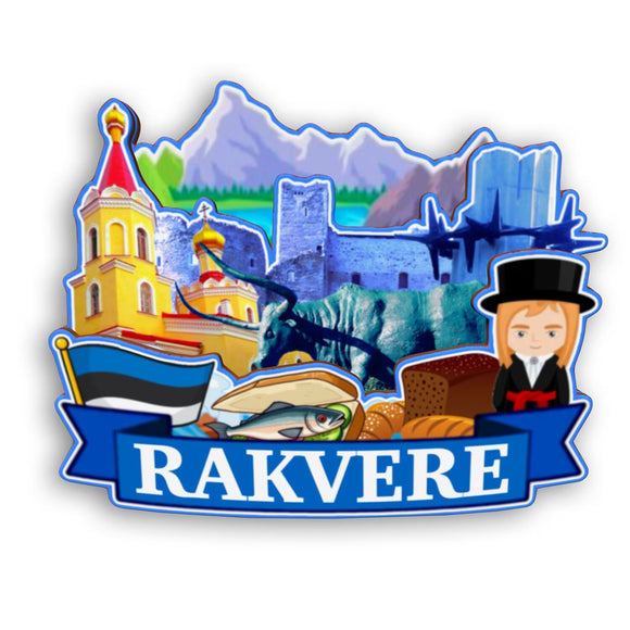 Refrigerator Magnet for Rakvere Estonia  2436